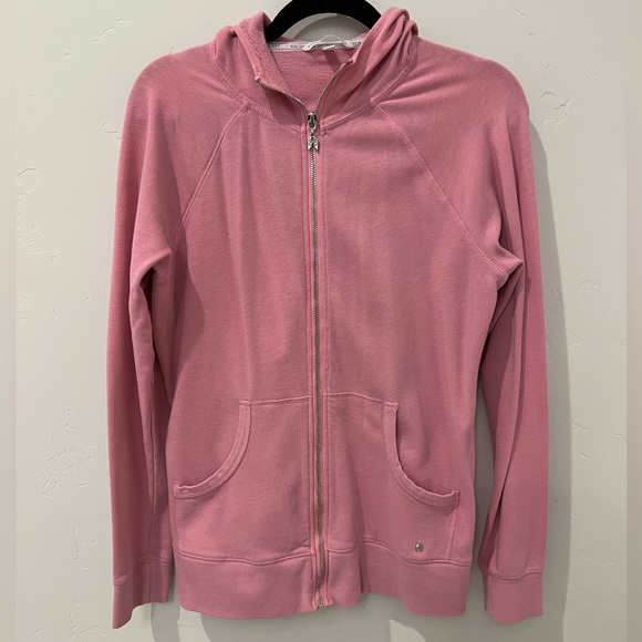 Victoria's Secret Tops - Victoria’s Secret Zip Up Hoodie - Love VS Pink Zip Up Lightweight Jacket sz LG
